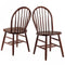 Winsome Windsor Dining Chair, Set of 2, Walnut