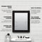 Zenna Home Recessed/Wall Mount Framed Mirror Cabinet, 24.625" x 30.625", Black
