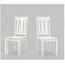 Better Homes and Gardens Bankston Dining Chair, Set of 2, White