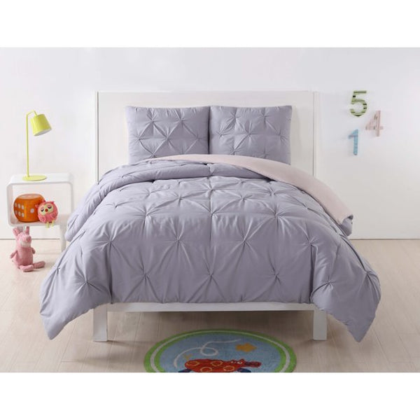 My World Pleated Reversible Comforter Set, Multiple Colors, TWIN XL