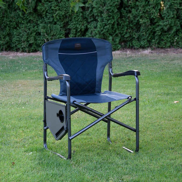 TIMBER RIDGE OUTDOOR FOLDING DIRECTORS CHAIR WITH SIDE TABLE