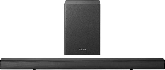Insignia™ - 2.1-Channel Soundbar with Wireless Subwoofer - Black