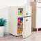 Insignia Retro 3.1 cu. ft. Mini Fridge with Top Freezer - Creamy vanilla