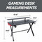 Highmore - Raid LED Gaming Desk - Black