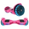 Hover-1 i-200 Hoverboard with Built-In Bluetooth Speaker, LED Headlights, LED Wheel lights, 7 MPH Max Speed - Pink