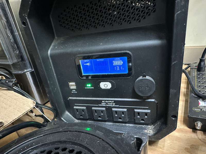 Duracell Power Source Electric Generator, Solar Capable, Gasless, Quiet, 1440W Output Power Inverter, High Capacity Power Bank