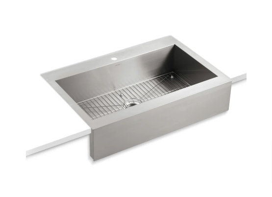 Kohler Vault 36" Single Basin Self-Trimming Top-Mount 18-Gauge Stainless Steel Apron-Front Kitchen Sink