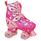 USED Roller Derby LTX500 Girls Adjustable Roller Skates Medium (3-6) Pink Flamingo