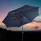 Sunvilla 10' Round Solar LED Market Umbrella BLUE