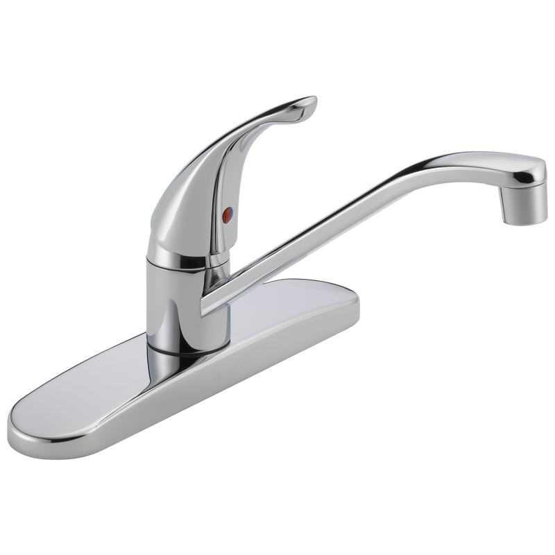 Peerless Single Handle Deck-Mount Kitchen Faucet in Chrome P110LF