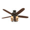 Hunter Cortland 53094 - Cooling ceiling fan with light - ceiling mounted - 53.9 in - bronze