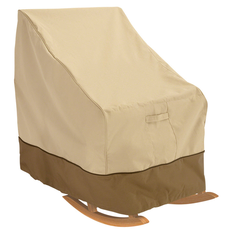 Classic Accessories Veranda Pebble and bark Polyester Rocking Chair Cover (2092749783107)