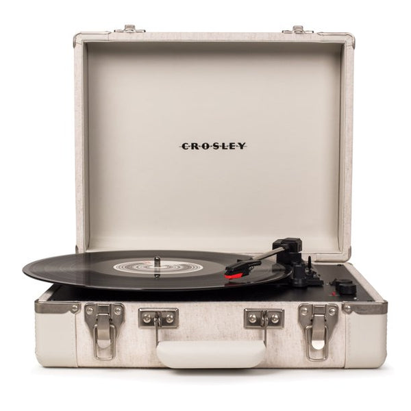 Crosley CR6019D-SA Executive Vintage Bluetooth 3-Speed Portable Suitcase Turntable with USB, Sand