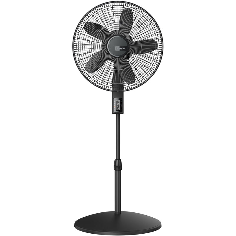 Lasko Elite Collection Quiet Blade Pedestal Fan with Remote Control and Adjustable Thermostat, Black