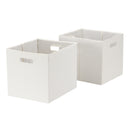 2 PACK Better Homes & Gardens Fabric Cube Storage Bins (12.75" x 12.75") Vanilla Dream