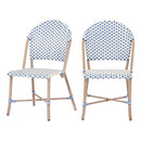 Better Homes & Gardens Parisian Armless Chair BLUE Set of 2