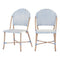 Better Homes & Gardens Parisian Armless Chair BLUE Set of 2