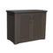 Rubbermaid Rattan Deck Box, Cabinet, Black Oak