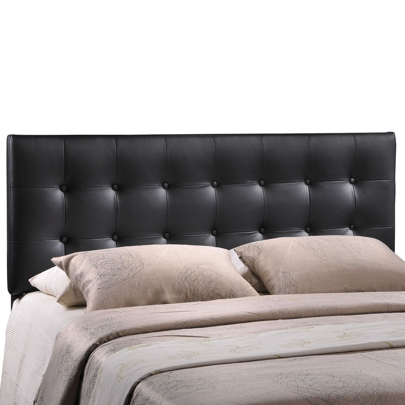 Modway Emily Tufted Button Headboard, Twin, Black