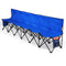 Heavy Duty Portable 6 Seater Bench Sport Sideline Bench with Carry Bag