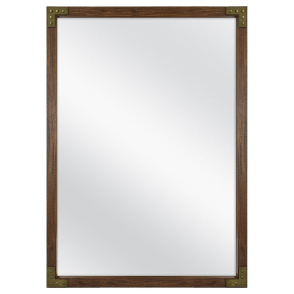 Mainstays 20x28 Inch Wood Mirror with Corner Accents