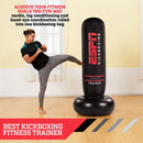 ESPN 70" Tall Heavy Duty Inflatable Cardio Fitness Kickboxing Punching Bag, Black