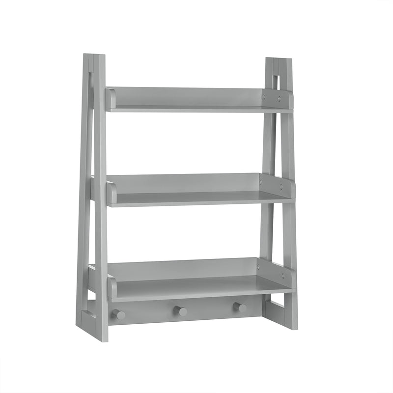 RiverRidge Kids Ladder Wall Shelf - Gray (4351195971633)