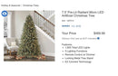 7.5' Pre-Lit Radiant Micro LED Color-Changing Artificial Christmas Tree