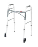Drive Medical Deluxe Two Button Folding Walker with 5" Wheels (4169563045955)