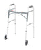 Drive Medical Deluxe Two Button Folding Walker with 5" Wheels (4169563045955)