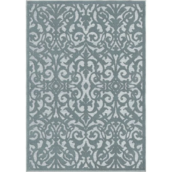My Texas House Ladybird, Modern Farmhouse, Damask, Woven Area Rug, 5'2" x 7'6"