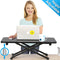 FITUEYES Standing Desk Height Adjustable Desk Converter Monitor Stand SD108001MB