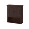 RiverRidge Home Hayward Two-Door Wall Cabinet, Dark Woodgrain 7.88 x 22.81 x 24.50 Inches