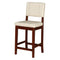 Linon Milano 24" Bar Stool, Cream