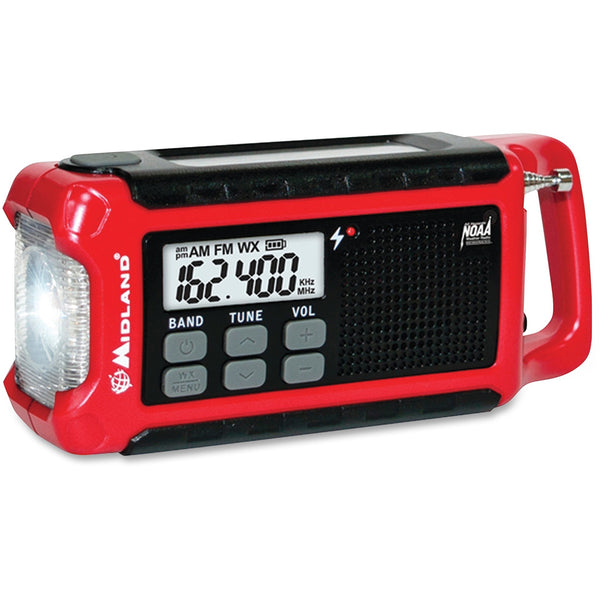 Midland, MROER210, ER210 E+Ready Compact Emergency Crank Weather Radio
