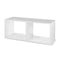 Better Homes & Gardens Ludlow 2-Cube Organizer, White 50"L x 19.25"W x 20.47"H