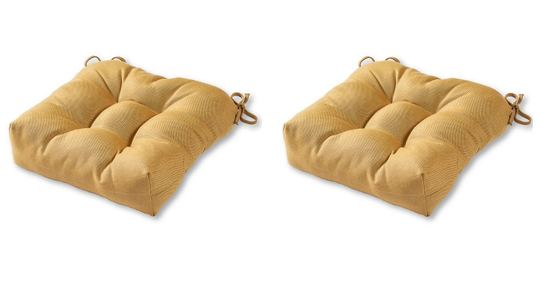 Sunbrella 2 Piece Fabric Outdoor 20 in. Solid Chair Cushion (3964434251843)