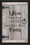 PTM Images 15" x 23" When the Door Closes Decorative Wall Art