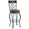 Linon Curves Counter Bar Stool, Metallic Brown, 24 inches Seat Height (2006585999427)