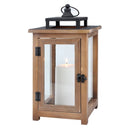 Better Homes & Gardens Large Decorative Wood and Metal Lantern Candle Holder