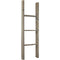 15"W x 48"H x 3 1/2"D Vintage Farmhouse 3 Rung Ladder, Barnwood Decor Collection, Reclaimed Grey