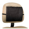 RelaxZen Massaging Lumbar Cushion, One built-in massage motor, Black (4344282349617)