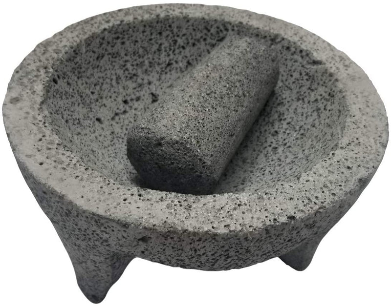 TLP Molcajete authentic Handmade Mexican Mortar and Pestle 8.5