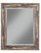 Farmhouse Antique Black Wall Beveled Mirror 36"x30" (3938886451267)
