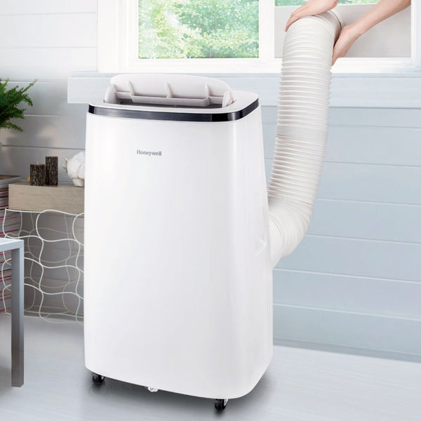 (FINAL PRICE DROP!) Honeywell 450 Sq. Ft. 10,000 BTU Portable Air Conditioner with Dehumidifier & Fan - White