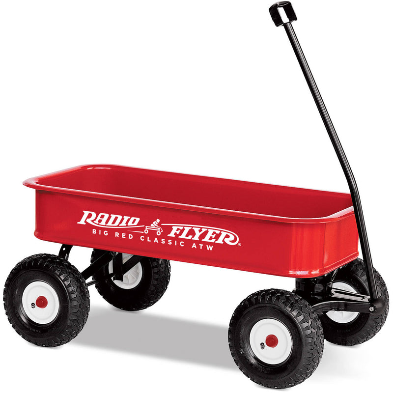Radio Flyer Big Red Classic ATW Wagon, All-Terrain Air Tires, Red (3965109633091)