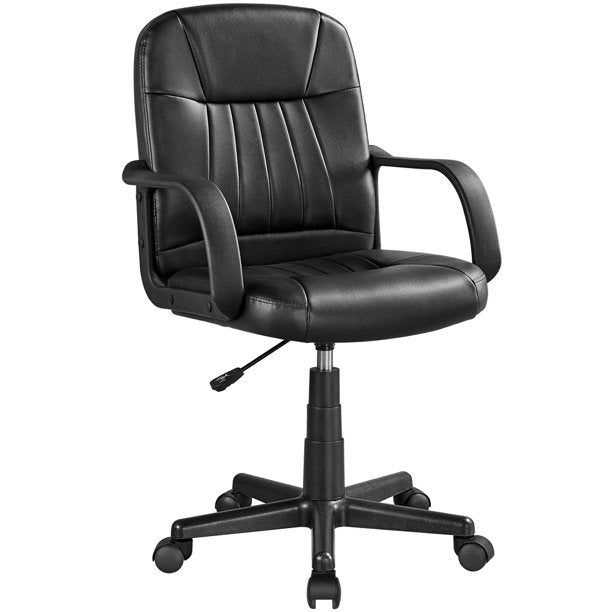 Yaheetech Adjustable Office Chair Swivel Chair Executive Artificial Leather Computer Chair