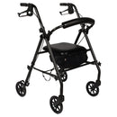 Equate Rolling Walker For Seniors, Rollator Walker with Seat and Wheels, Black