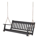 Better Homes & Gardens Delahey Hanging Wood Porch Swing DARK BROWN