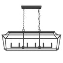 Hunter Laurel Ridge Natural Iron 6 Light Chandelier Ceiling Light Fixture